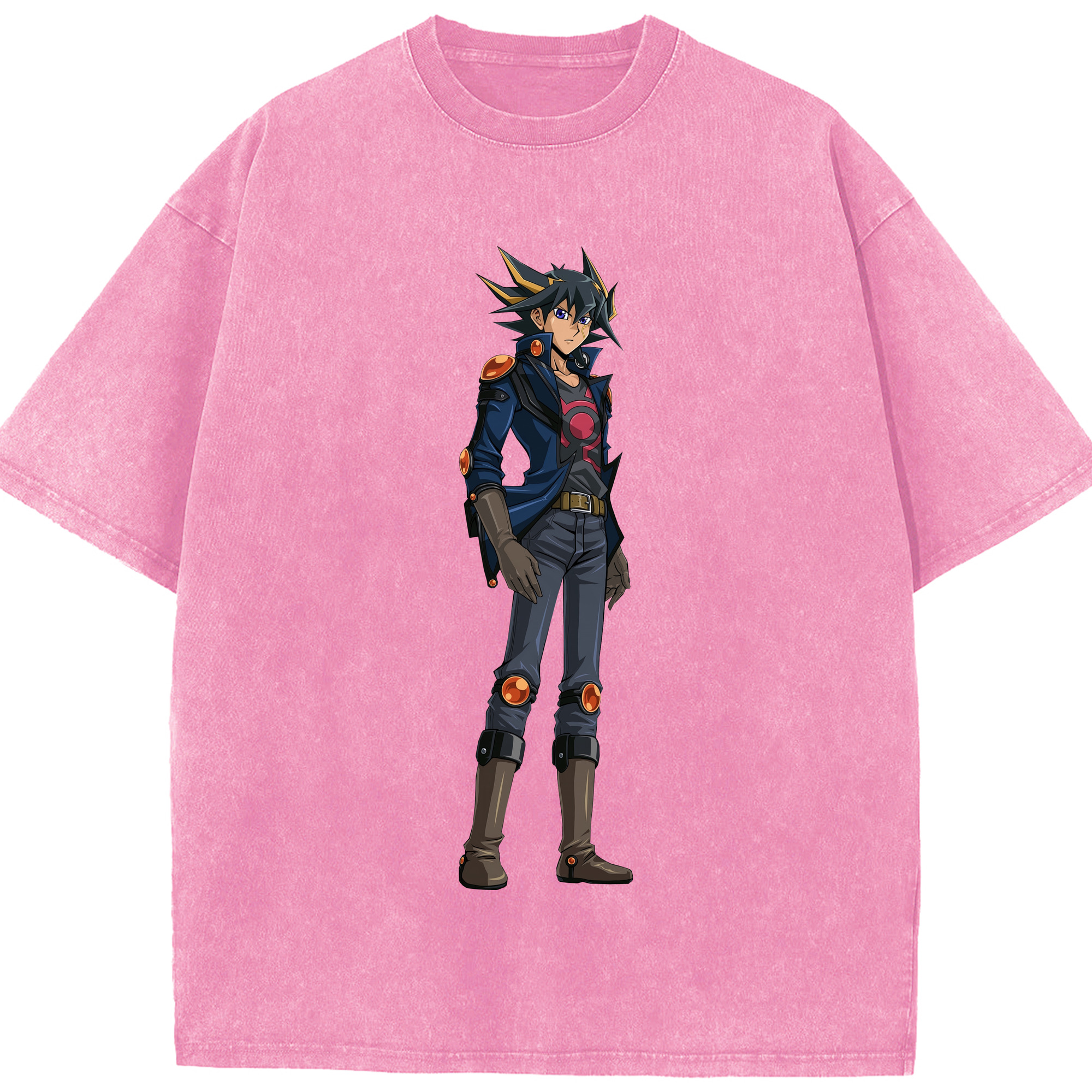 （画像用） 遊☆戯☆王 Yu-Gi-Oh! 綿100% ヴィンテージ風 半袖Tシャツ（フロントプリント）